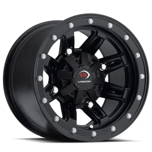 Vision Wheel ATV – 550 FIVE FIFTY – Black – 12″x7″ 2.5mm – All weather Wheels – 550-127100MB4